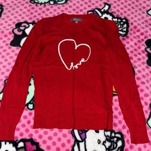 Red Heart Sweater